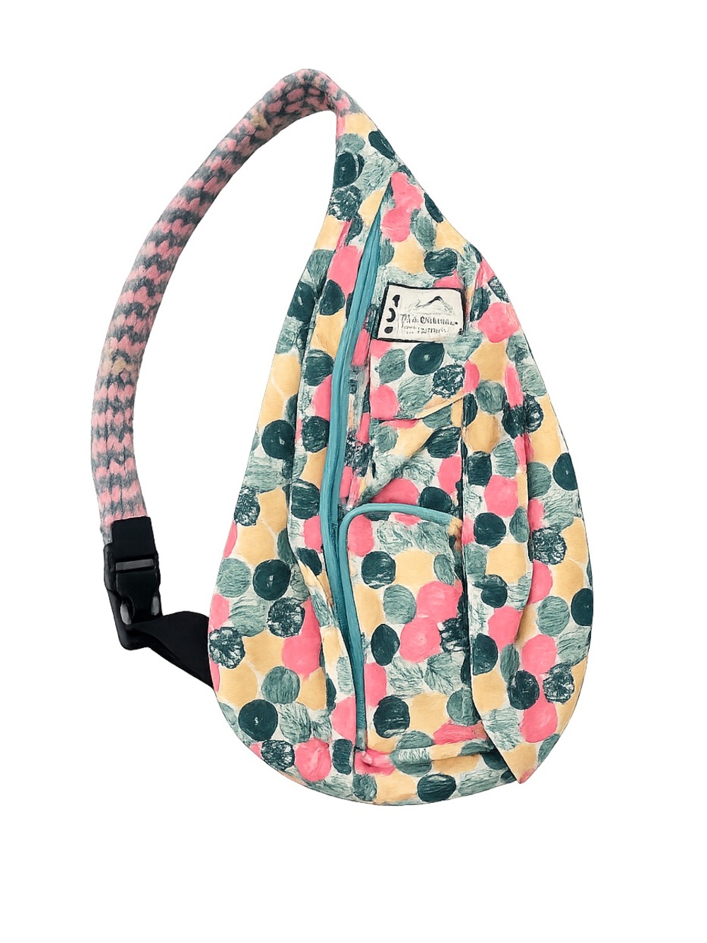 KAVU Rope Bag Fruit Print Crossbody Sling Backpack NWOT Adjustable Strap